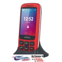MY-PHONE HALO S CON BASE DI RICARICA ROSSO