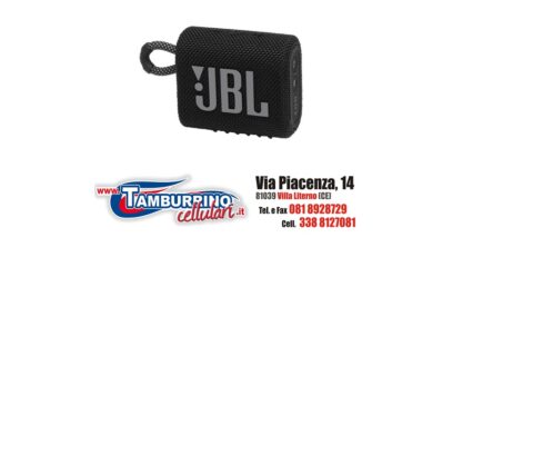 JBL Speaker Portatile Ricaricabile Go 3 Wireless Bluetooth BLACK