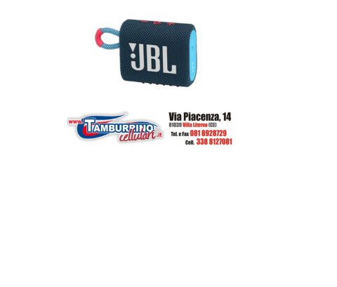 JBL Speaker Portatile Ricaricabile Go 3 Wireless Bluetooth BLU