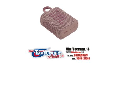 JBL Speaker Portatile Ricaricabile Go 3 Wireless Bluetooth ROSA