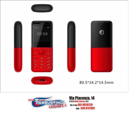 MINI CELLULARI M2500 DUOS FOTO RADIO FM RED