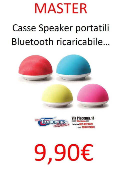 MASTER Casse Speaker portatili Bluetooth ricaricabile …MASTER Casse Speaker portatili Bluetooth ricaricabile …
