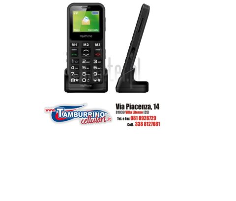 MY-PHONE HALO MINI 2 CON BASE DI RICARICA BLACK