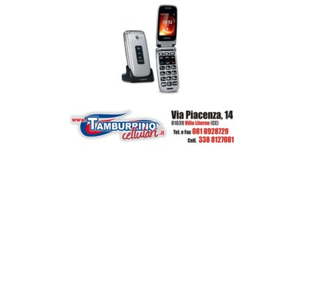 MY-PHONE RUMBA CON BASE DI RICARICA SILVER