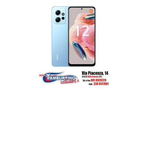 XIAOMI NOTE 12 128 GB 4G /LTE Dual Sim Display 6.67" AMOLED Slot Nano SD Fotocamera 48 Mpx Android Blu