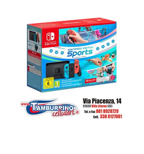 SWITCH CONSOLE 1.1 NEON BLUE/NEON RED +SWITCH SPORT +FASCIA +3 MESI