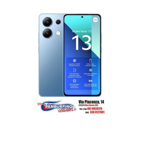 XIAOMI NOTE 13 8+256GB ITALIA BLUE