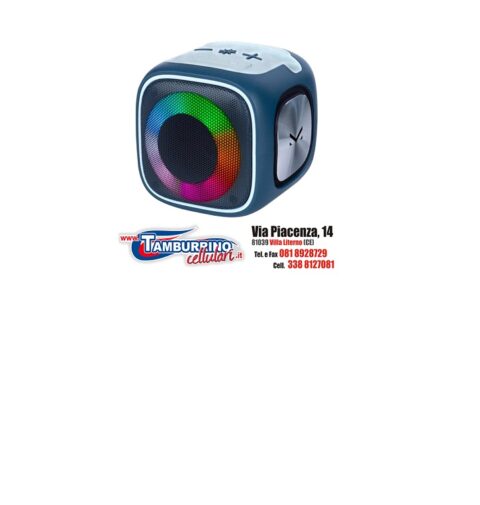 Majestic FIRE 3 Altoparlante portatile stereo Blu, Argento 7 W