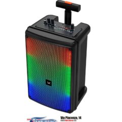 Majestic FLAME T8 – Trolley bluetooth, 6 effetti luci LED