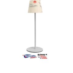 Majestic ALEA DULAC JW Lampada da tavolo LED senza fili ricaricabile, per interni ed esterni bianca