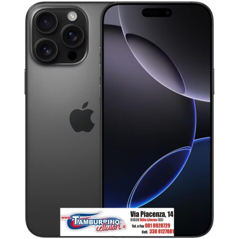 Apple Iphone 16 Pro Max 256gb Italia Titanio Nero