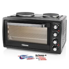 TRISTAR Forno a Convezione con 2 Piastre Cottura 38 L 3100 W Colore Nero